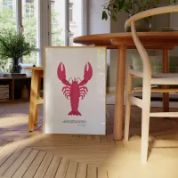 Affiche encadree homard sejour 1