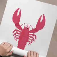 Affiche homard enroulee