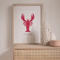 Affiche homard salon