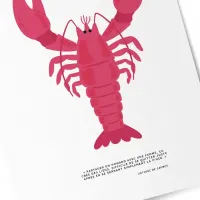 Affiche homard zoom