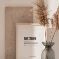 Affiche nyctalope deco