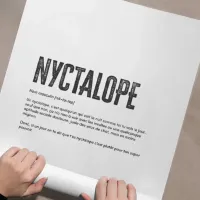 Affiche nyctalope enroulee