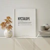 Affiche nyctalope sejour