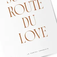 Affiche sur la route du love zoom