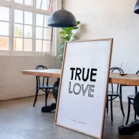 Affiche true love cadre salon 1