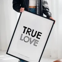 Affiche true love encadre