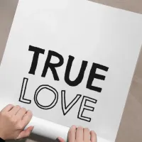 Affiche true love enroulee