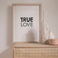 Affiche true love salon