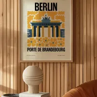 Affiche ville monument berlin chambre