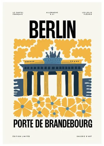 Affiche ville monument berlin