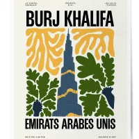 Affiche ville monument burj khalifa poster