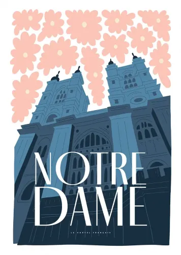 Affiche ville monument notre dame