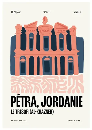 Affiche ville monument petra