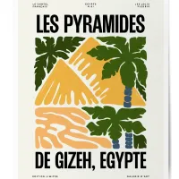 Affiche ville monument pyramides poster