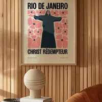 Affiche ville monument rio chambre