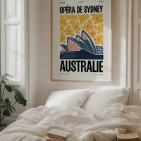 Affiche ville monument sydney chambre