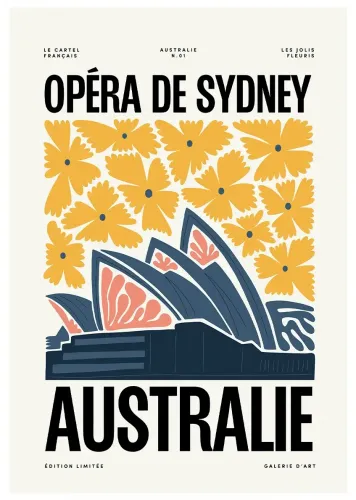 Affiche ville monument sydney