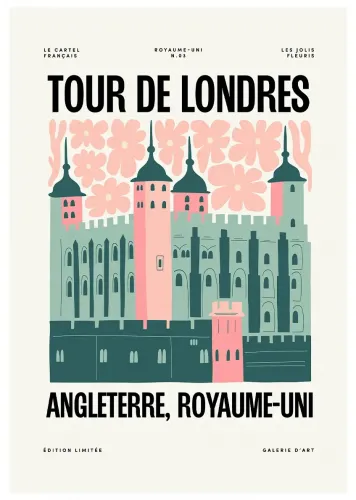 Affiche ville monument tour londres