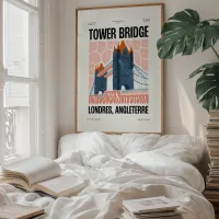 Affiche ville monument tower bridge chambre