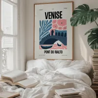 Affiche ville monument venise chambre