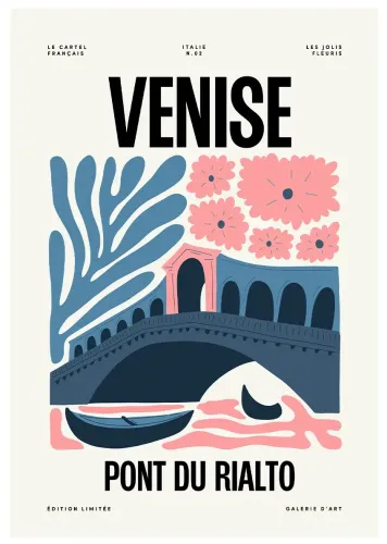 Affiche ville monument venise