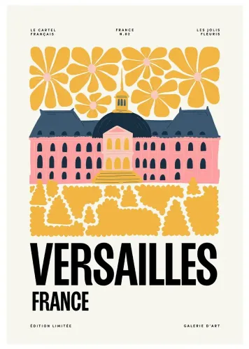 Affiche ville monument versailles